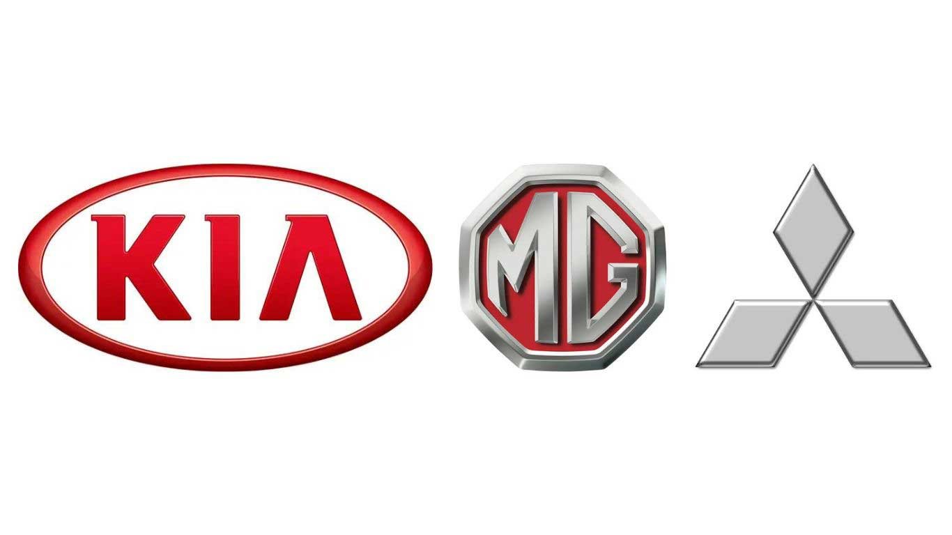 KIA,Morris Garages (MG)and Mitsubishi