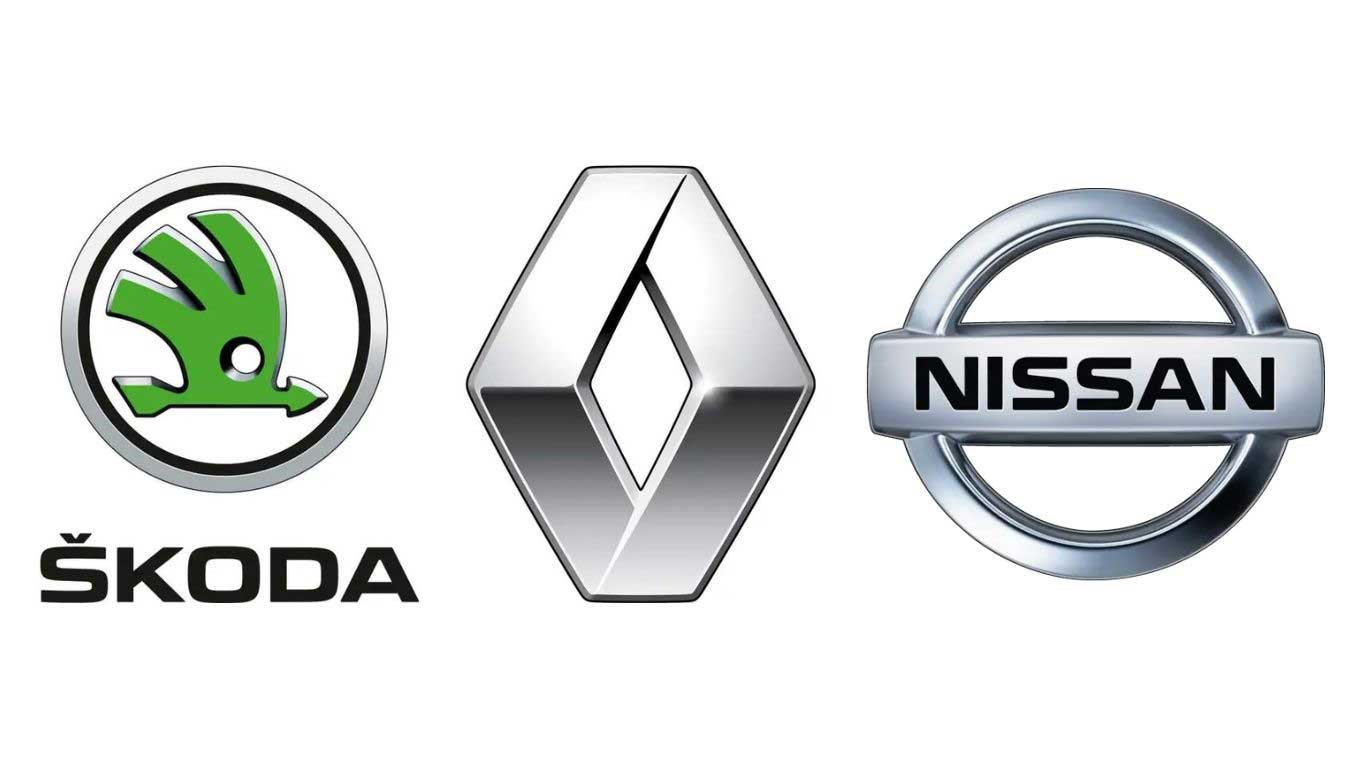 Skoda,Renault and Nissan